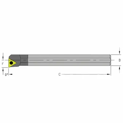 ULTRA-DEX USA Indexable Boring Bar: E08R STFPR2 (MPN 920-000-234) - Indexable Boring Bars
