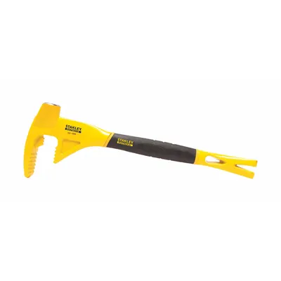 STANLEY Universal Wrecking Tool: Claw End, 18 in Overall Lg, 1 in Bar Wd, 6 1/2 in End Wd - Wrecking Bars