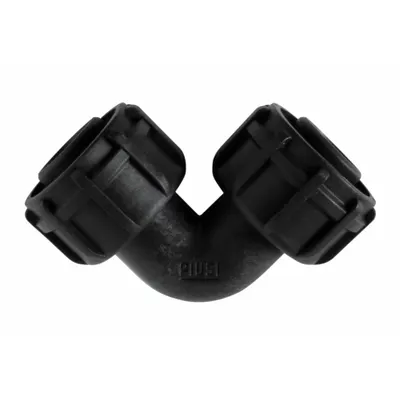 PIUSI Fitting: Coupling, Plastic, 1 in BSP, 0° Outlet Angle, EPDM - Fittings for DEF Transfer Pumps