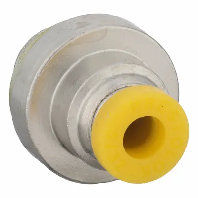 PARKER Push-Fit Adapter Fitting: 4 mm OD x 1/8 in Pipe Size, Push-to-Connect x BSPP - Nickel-Plated Brass Tube Fittings