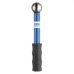 Factory preset ratcheting torque wrench with 1/4 in drive. Torque range 2 N-m to 10 N-m, overall length 7 1/4 in. Suitable for precision fastening in assembly and maintenance tasks where consistent torque application is required.