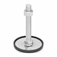 JW WINCO Male-End Leveling Mount: Swiveling Stud, 3/8"-16 Thread Size, 2.36 in, 3,147 lbf Capacity (MPN 41-60-3/8X16-150-D1-SK)