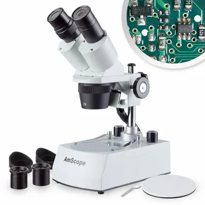 GLOBE SCIENTIFIC A-SE306R-P-LED Stereo Binocular Microscope - Stereo Microscopes