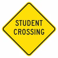 Traffic Sign: 12 in x 12 in Nominal Sign Size (W x H), Aluminum, Yellow, Engineer (MPN T1-1614-EG_12x12)