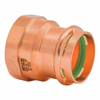 QUICKFITTING SUREPRESS Press Copper FNPT Adapter: 1 1/4 in CTS x 1 1/4 in Pipe size, Copper (MPN SPWF44R)