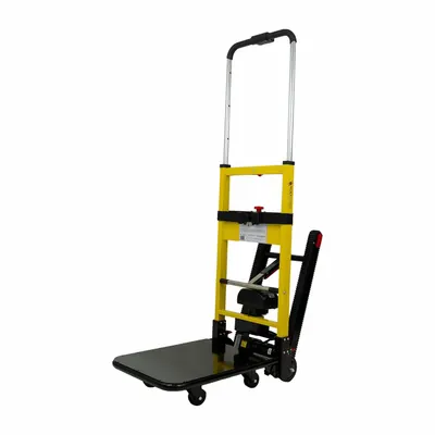 VOLTSTAIR Hand Truck Dolly: 500 lb Cap, Flow-Back, Aluminum, Flat-Free - Light-Duty Platform Electric Stair Climbers