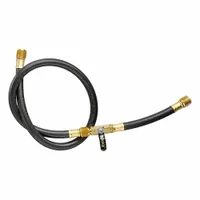 YELLOW JACKET High Side Hose: 3 ft Lg, 45° Angle, Black, Single Hose (MPN 16236)