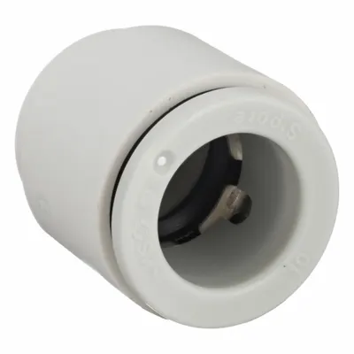 SMC Push-Fit Cap: 10 mm OD Size, Push-to-Connect, Polybutylene Terephthalate - Polybutylene & Brass Tube Fittings