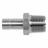 BRENNAN INDUSTRIES Compression Fitting Straight: 3/8 in OD x 1/2 in Pipe Fitting Size (MPN NS2428-06-08-SS)