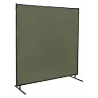 STEINER Welding Screen: Cotton Duck, 6 ft Ht, 6 ft Wd, Olive Green, 3/4 in Frame, Olive Green (MPN 501-6X6)