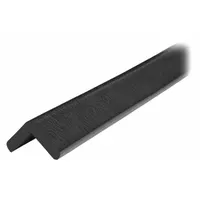 Corner Guard: Polyurethane Foam, Flat Shape, 197 in Overall Lg, 0.5 in Overall Thick, Black (MPN 60-6770-3)