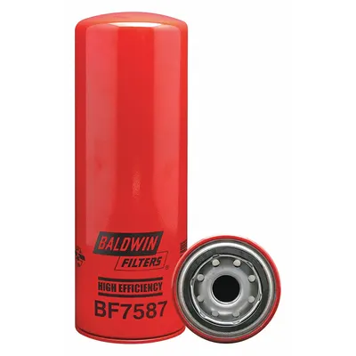 BALDWIN FILTERS Fuel Filter: Spin-On, 3 11/16 in Outside Dia, 1"-14 Thread Size, Cellulose - Spin-On Fuel Filters