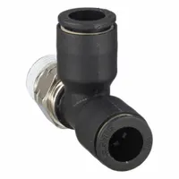 LEGRIS Push-Fit Tee Fitting: 1/4 in OD x 1/4 in OD x 1/8 in Pipe Size, Tube x Tube x MNPT, 10 PK (MPN 3103 56 11)