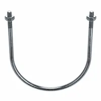 Standard U-Bolt: 1/2"-13 Thread Size, For Pipe Size 6 in, 8 3/8 in Inside Ht, Steel, Zinc-Plated (MPN U17243.050.0600)
