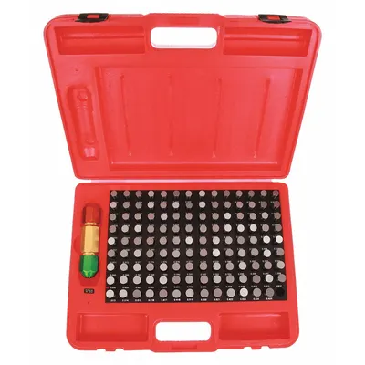 STARRETT Pin Gauge Set: Go (Plus), 0.501 in to 0.625 in, 0.001 in Dia Increment - Go (Plus) Pin Gauge Sets - Uncoated Tool Steel