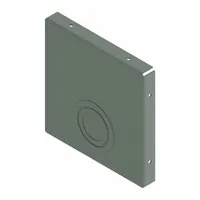 HOFFMAN Wireway Closure Plate: 12 in Wd, 12 in Ht, 14 ga Gauge, 1, With Knockouts, Steel, Painted (MPN F1212GCP)