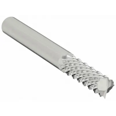 OSG Solid Router Bit: Diamond Cut, End Mill, 1/4" Cut Dia, 3/4" LOC (MPN 640-2503) - Diamond-Pattern Router Bits for Composites