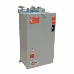 Fusible bus plug rated 600V, using Class J fuses. Compatible with Eaton POW-R-WAY III busway. Replaces obsolete Eaton Cutler-Hammer part numbers P3F363GN, P3F363JGN, and P3F363RGN. Weather stripping not included.