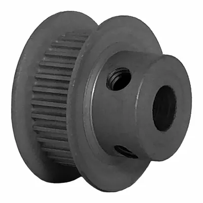 Dayton Timing Pulley: Modified Curvilinear, Fixed, For GT Timing Belt Section - GT Section Fixed-Bore Timing Pulleys with Hub