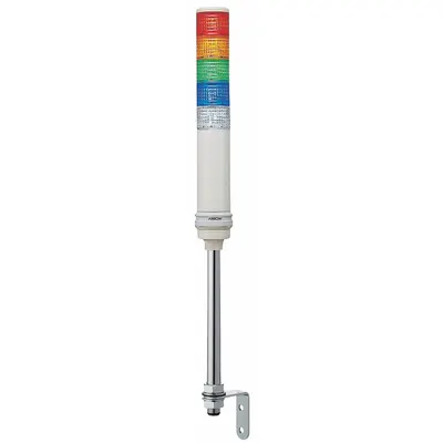 SCHNEIDER Tower Light Assembly: 5 Tier, Blue/Clear/Green/Orange/Red, Sounder Tier Included - Five-Tier Tower Light Assemblies