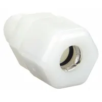 PARKER Compression Fitting Adapter: 3/8 in OD x 1/4 in Pipe Size, Compression x MNPTF, Nylon (MPN N6MC4)