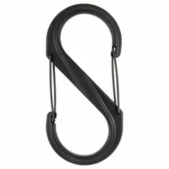 This S-hook double snap hook features a wire gate and nylon construction with two snaps. The 10 1/2 in overall length allows for quick attachment and release in securing gear, tools, or equipment. Suitable for industrial, outdoor, and material-handling applications.