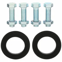 Union-type flange for connecting piping sections in fluid-handling systems. Includes four capscrews and an EPDM gasket. Compatible with manufacturer model number 180203-686.