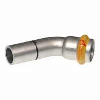 APOLLO Crimp Elbow Fitting: 1/2 in Pipe x 1/2 in Pipe Size, Press-fit x FTG, HNBR, SmartPress (MPN 123456857)