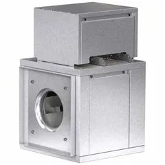 Unassembled high-pressure belt-drive blower with a 14-inch backward-inclined wheel. AMCA Certified. Supplied without drive package; purchaser must provide motor, belts, and sheaves. Used for industrial ventilation, exhaust, and material-handling systems requiring high-pressure air movement.