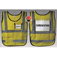 DISASTER MANAGEMENT SYSTEMS Safety Vest: Safety Vest ANSI Class Class 1, Yellow, Nylon, Safety Vest (MPN DMS-05833)