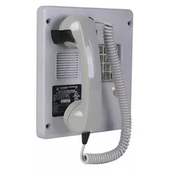 This gray plastic front panel replacement kit is designed for use with HUBBELL GAI-TRONICS Series 256 and model 246-003 communication equipment. It serves as a direct-fit component for maintaining or restoring enclosures in industrial environments such as plants and refineries.