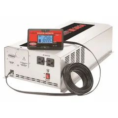 The TUNDRA M3024 inverter converts 24V DC battery power to 120V AC modified sine wave output at 60 Hz. It delivers 3000 W continuous power and features terminal block DC connection with three AC outlets. Suitable for powering tools, pumps, and equipment in off-grid or mobile applications.
