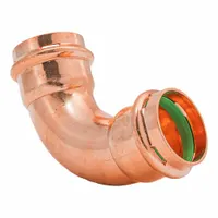 QUICKFITTING SUREPRESS Press Copper 90-Degree Elbow: 1 1/2 in CTS x 1 1/2 in CTS size, Copper (MPN SPWE55R)
