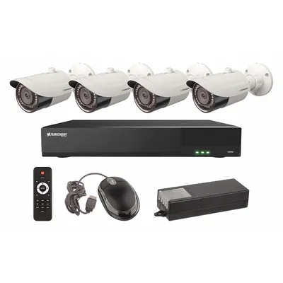 VITEK Video Surveillance Digital Systems: Bullet, 4 Cameras Included, 2.8 mm Max Focal Lg - Video Surveillance Digital Systems w/ Cameras