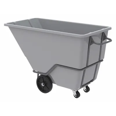 AKRO-MILS Tilt Truck: 27 cu ft, 2,000 lb, 68 in L x 33 in W x 42 in H - Forkliftable Steel-Reinforced Plastic Tilt Trucks