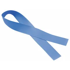 This MEDSOURCE IV tourniquet is made of blue polyisoprene, measuring 18 inches in length and 1 inch in width. It is used in medical settings to temporarily restrict blood flow for venipuncture or intravenous access.