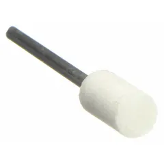Aluminum Oxide Abrasive Point, Cylinder, 1/4 in Head Width, 1/2 in Head Length, Single Piece