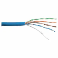 CAROL Category Cable: 14 pF/ft Max Capacitance, 1,000 ft Cable Lg, 24 AWG, Riser, Blue, PVC, Std, 5e (MPN CR5.30.07)