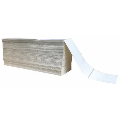 OEM Barcode Printer Label: 4 in Label Wd - Fanfold Thermal Transfer Labels