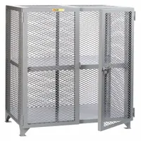 LITTLE GIANT Bulk Storage Locker: 49 in x 27 in x 52 in, 1 Adj Shelf, Legs, Gray, Gray, Shelves (MPN SC-A-2448-NC)