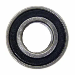 This ALCO front wheel bearing has a 1 in overall width and is designed for use in wheelchair wheel systems. It serves as a replacement part for maintaining and repairing ALCO-branded wheel assemblies, supporting smooth mobility in medical and personal mobility equipment.
