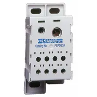 MERSEN Power Distribution Block: Finger-Safe, Lug, Lug, 14 AWG – 350 kcmil For Line Side Wire Sizes (MPN FSPDB3A)
