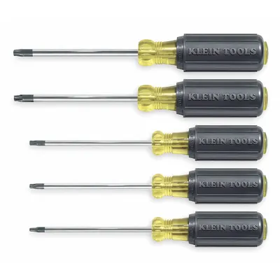 KLEIN TOOLS General Purpose Screwdriver Set: 1-10 Pieces, 5 Pieces, Torx Tip - General Purpose Screwdriver Sets
