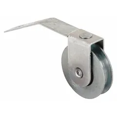 Tension spring roller for sliding screen door assemblies. Gray unfinished finish. Overall height 5 13/32 in. Sold as a pair. Provides tension to keep the door aligned and rolling smoothly within its track.