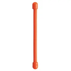Pack of four orange twist-release cable ties, each 3 inches long. Reusable design allows quick bundling and unbundling of cables, cords, or small items without tools. Suitable for organizing wires in home, office, or field environments.