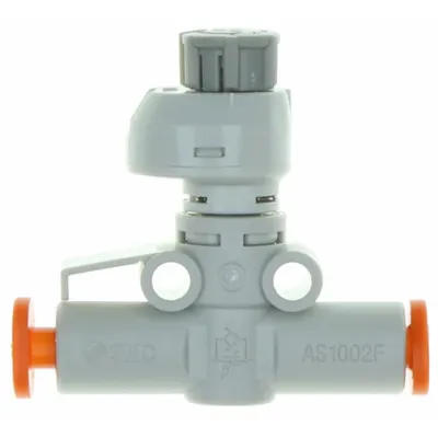 SMC Speed Controller: In-Line Fitting, Screw, M5 Valve Body Size - In-Line Speed Control Valves