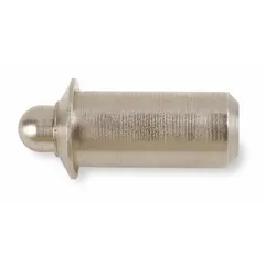 This press-fit spring plunger features a stainless steel body and plunger for corrosion resistance. It is designed for permanent mounting in tooling plates and fixtures, providing controlled spring force for locating, positioning, or detent applications. Body diameter is 1/4 in. Sold in a 5-pack.
