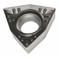 Trigon (W) indexable turning insert for general turning, facing, and profiling. Available in designations WCMT040204-RM4 WSM20S and WCMT2(1.5)1-RM4 WSM20S. Grade WSM20S provides wear resistance for medium machining of steel, stainless steel, and cast iron.