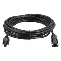 GRAPE SOLAR Solar Panel Cable: 15 ft Overall Lg, 10 AWG Conductor Size (MPN GS-MC4-15)