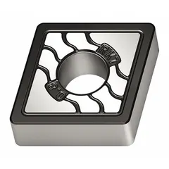 These diamond indexable turning inserts are designed for precision machining of non-ferrous materials, composites, and abrasive plastics. They are suitable for turning, boring, and profiling operations where high wear resistance and surface finish are required.